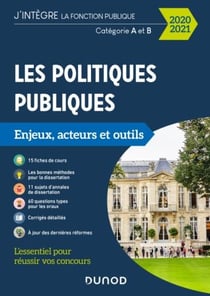 Les politiques publiques - catégories A et B - enjeux, acteurs et outils (édition 2020/2021)