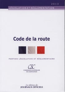 Code de la route - parties législative et réglementaire