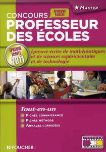 Concours professeur des écoles - épreuve écrite de mathématiques et de sciences expérimentales et de technologie