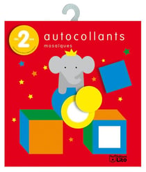 Le petit éléphant - mini-bloc - auto-collants mosaïques