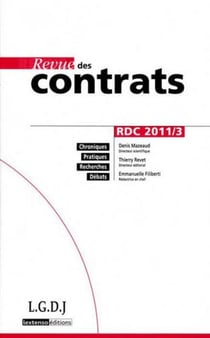Revue des contrats