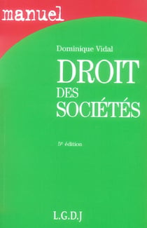 Manuel droit des societes 5e