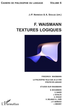F. Waismann - textures logiques