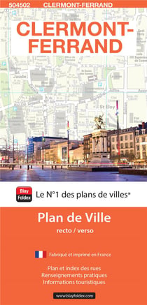Clermont-Ferrand : Plan de ville (édition 2024)