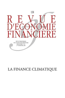 Revue d'économie financière n.128 : la finance climatique