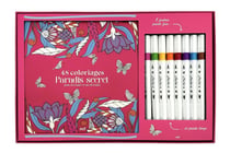 Coffret coloriage : 48 coloriages - Paradis secret pour m'évader et me détendre