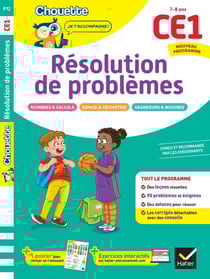 Résolution de problèmes CE1 - Cahier de soutien nouveau programme