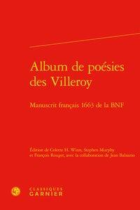 Album de poésies des Villeroy - manuscrit français 1663 de la BNF