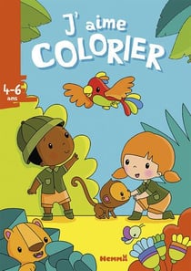 J'aime colorier - enfants jungle - 4/6 ans
