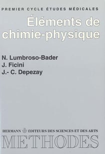 Éléments de chimie physique : 1er cycle études médicales