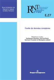Revue des nouvelles technologies de l'information : fouille de données complexes - E.27
