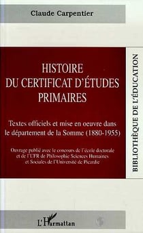 Histoire du certificat d'études primaires