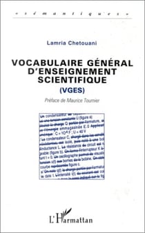 Vocabulaire général d'enseignement scientifique