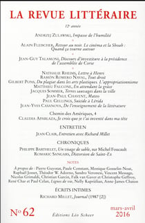 LA REVUE LITTERAIRE n.62