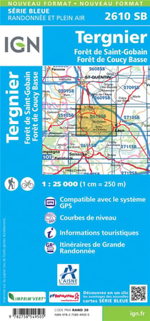 2610Sb Tergnier La Fère/Forêts De St Gobain Et De