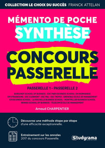 Concours passerelle - mémento de poche synthèse