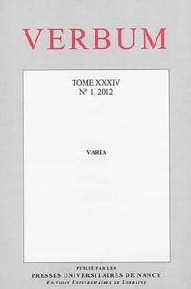 VERBUM n.34 : varia