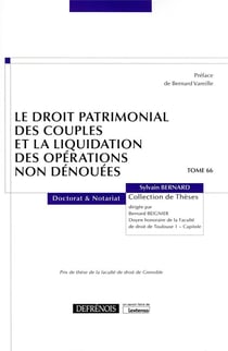 Le droit patrimonial des couples et la liquidation des opérations non dénouées
