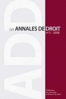 Les Les Annales de droit, n° 2/2008