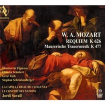Mozart : Requiem K 626. Ode funèbre K.477