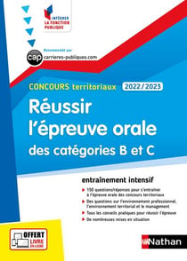 Réussir l'épreuve orale des catégories B et C (édition 2022/2023)