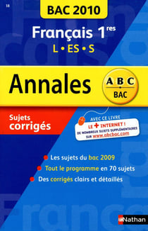 ANNAL BAC 2010 FRANCAIS 1ER ES
