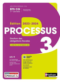 Processus 3 - BTS CG 1ère année (Les processus CG) Livre + licence élève - 2023