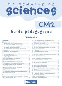 MA SEMAINE DE : sciences - CM2 - guide pédagogique