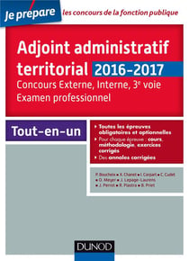 Je prépare - adjoint administratif territorial - concours et examen professionnel (2e édition)