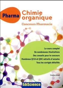 PHARMA Chimie organique - Concours Pharmacie - Cours + QCM et QCD corrigés