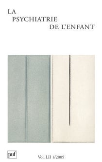 Revue la psychiatrie de l'enfant n.52/1 (édition 2009)