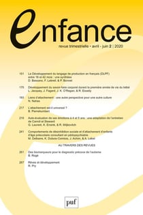 Revue enfance n.72 (édition 2020)