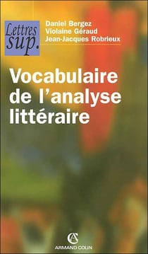 Vocabulaire de l'analyse littéraire (2e édition)