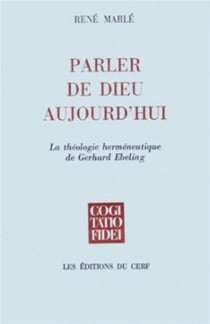 Parler de Dieu aujourd'hui