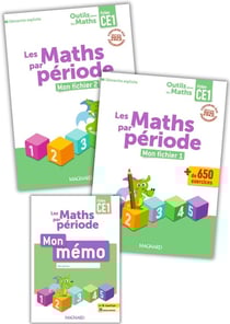 Outils pour les maths : Outils pour les Maths CE1 par période (2025) - Fichier 1 + Fichier 2 + Mémo