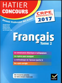 CRPE 2017 - français t.2 - épreuve écrite d'admissibilité