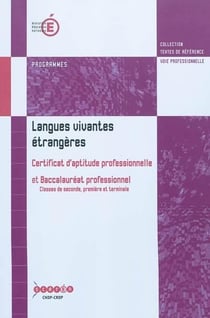 Cap et bac pro - langues vivantes étrangères