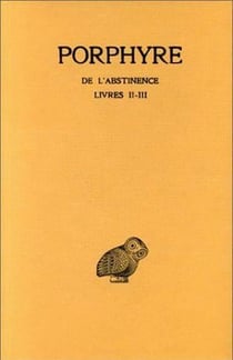 De l'abstinence Tome 2 - livre 2-3