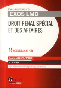 exos lmd - droit pénal spécial et des affaires - 2ème édition