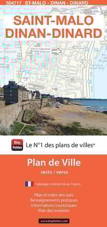 Saint-Malo, Dinan-Dinard : Plan de ville (édition 2024)