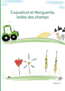 Coquelicot et marguerite, belles des champs - illustrations, couleur