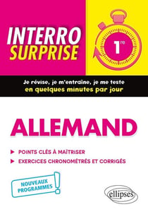 Interro surprise : allemand - 1re (édition 2019)
