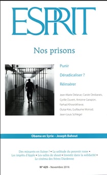 Esprit n.429 : prisons - novembre 2016