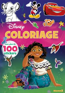Livre de coloriage à paillettes Disney pour adultes, livre de