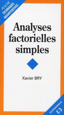 Analyses factorielles simples