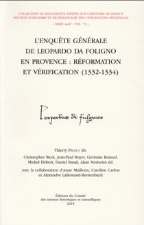 L'enquête générale de Leopardo da Foligno en Provence : réformation et vérification (1332-1334)