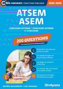 ATSEM/ASEM - 200 questions (Catégorie C -Concours 2025-2026) : Concours externe -Concours interne -3e concours