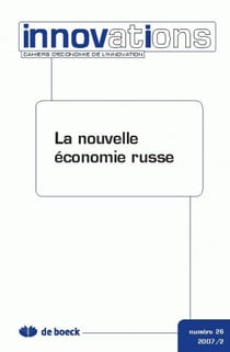 Cahiers d'économie de l'innovation n.26 - la nouvelle économie russe