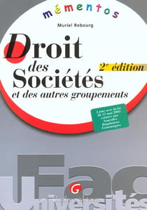 Droit des societes et des autres groupements