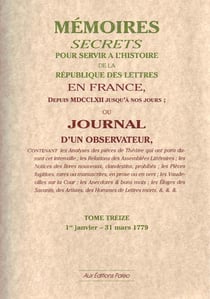Mémoires secrets ou journal d'un observateur t.13 1779